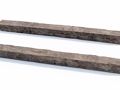 Stone Wood Long Planks Featuring Natural Texture For Home Interior Design 3d model