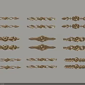 Variety of Decorative Brass Cabinet Handles With Intricate Patterns And Ornate Designs