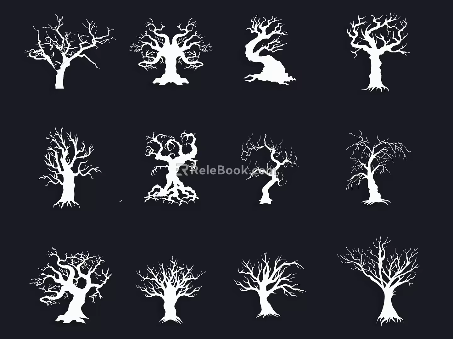 Tree Dead Branch Dead Tree Forest Silhouette Tree Branch Tree Big Tree Branch 3d model