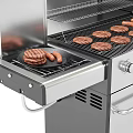 Stainless Steel Outdoor Grill With Drawers Wheels And Countertop For Cooking Food Items