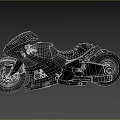 Futuristic Red And Black Motorcycle With Streamlined Design Transparent Windshield And Unique Wheels