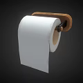 Wooden Wall Mounted Toilet Paper Holder For Modern Bathroom Accessories