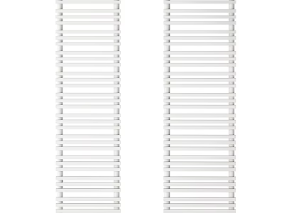 Two White Bathroom Towel Racks Practical Storage Accessories For Modern Bathrooms 3d model