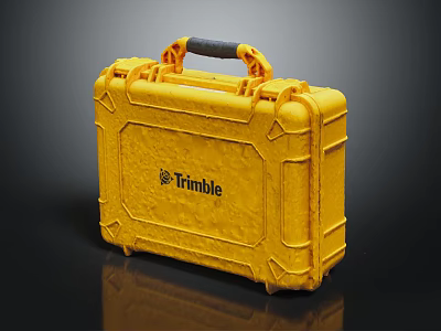 Rugged Trimble Yellow Tool Case With Heavy Duty Protective Hard Shell Design 3d model