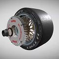 High Performance Eagle F1 888 Tire With Gold Alloy Spoke Wheel And Sidewall Details