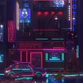 Cyberpunk Street Modern Street 3d model