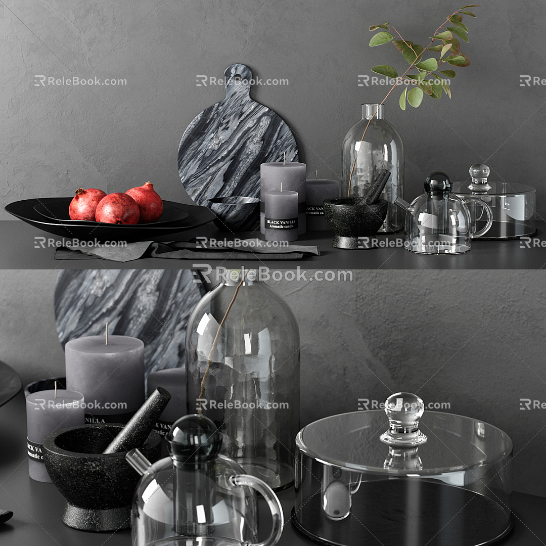 Modern Kitchen Supplies Kitchen Ornaments 3d model