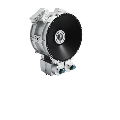 Industrial Precision Mechanical Device With Black Rotary Disk And Metal Structure 3d model