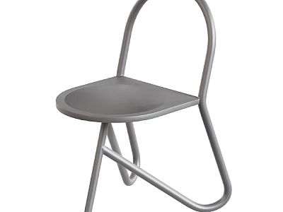 Sleek Modern Outdoor Chair With Gray Seat And Metal Frame For Durable Use 3d model