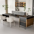 Dining table and chair 3d model