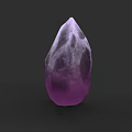 Purple Gemstone Jewelry Piece With Smooth Polished Surface And Natural Crystalline Texture