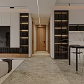 Modern Living Dining Room Featuring Beige Sofa TV Cabinet Decorative Painting Area Rug And Plant