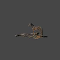 Artistic Metal Horse Sculptures Standing And Lying Down