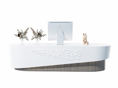 Modern Reception Desk Office Bar Front Desk model