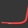 Organ and Hair Structure Models Featuring Red and Purple Tubular Components