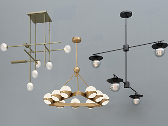 Modern chandelier 3d model