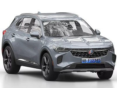 Modern Silver SUV Car With Sleek Exterior And Sporty Wheel Design 3d model