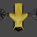 The Flying Taxi Concept 3d model