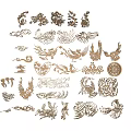 Chinese Carving Dragon and Phoenix Chengxiang Carving Dragon and Phoenix Ancient Building Carving Ancient Building Art Carving Cultural Carving 3d model