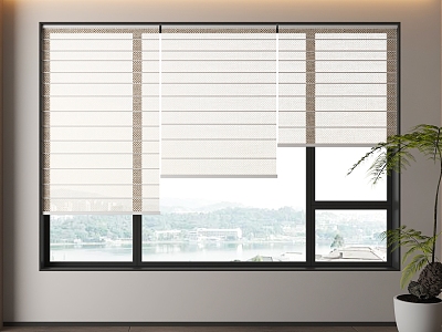 Shangri-La Blinds Venetian Blinds Curtain Dream Curtain Roman Curtain 3d model