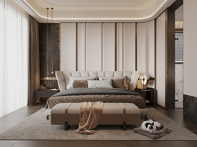 Premium Italian Light Luxury Bedroom model