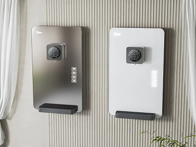 Public Facility Wall Mounted Automatic Sanitizer Dispensers In Silver And White Design 3d model