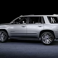 Silver Full Size SUV Exterior With Roof Rack Large Alloy Wheels And Sleek Lines
