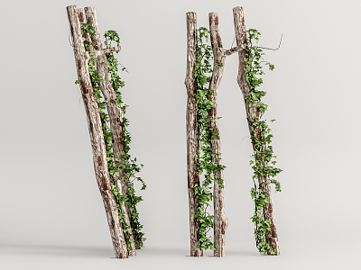 Modern Dead Tree Dead Tree Wood Creeper Dry Wood model