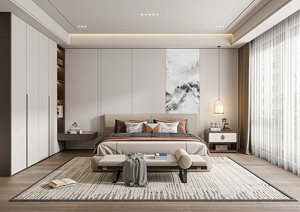 New Chinese bedroom 3d model