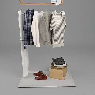 Modern clothes combination 3d model