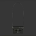 Stylish Gray Leather Box Bag With Long Shoulder Strap And Buckle Closure