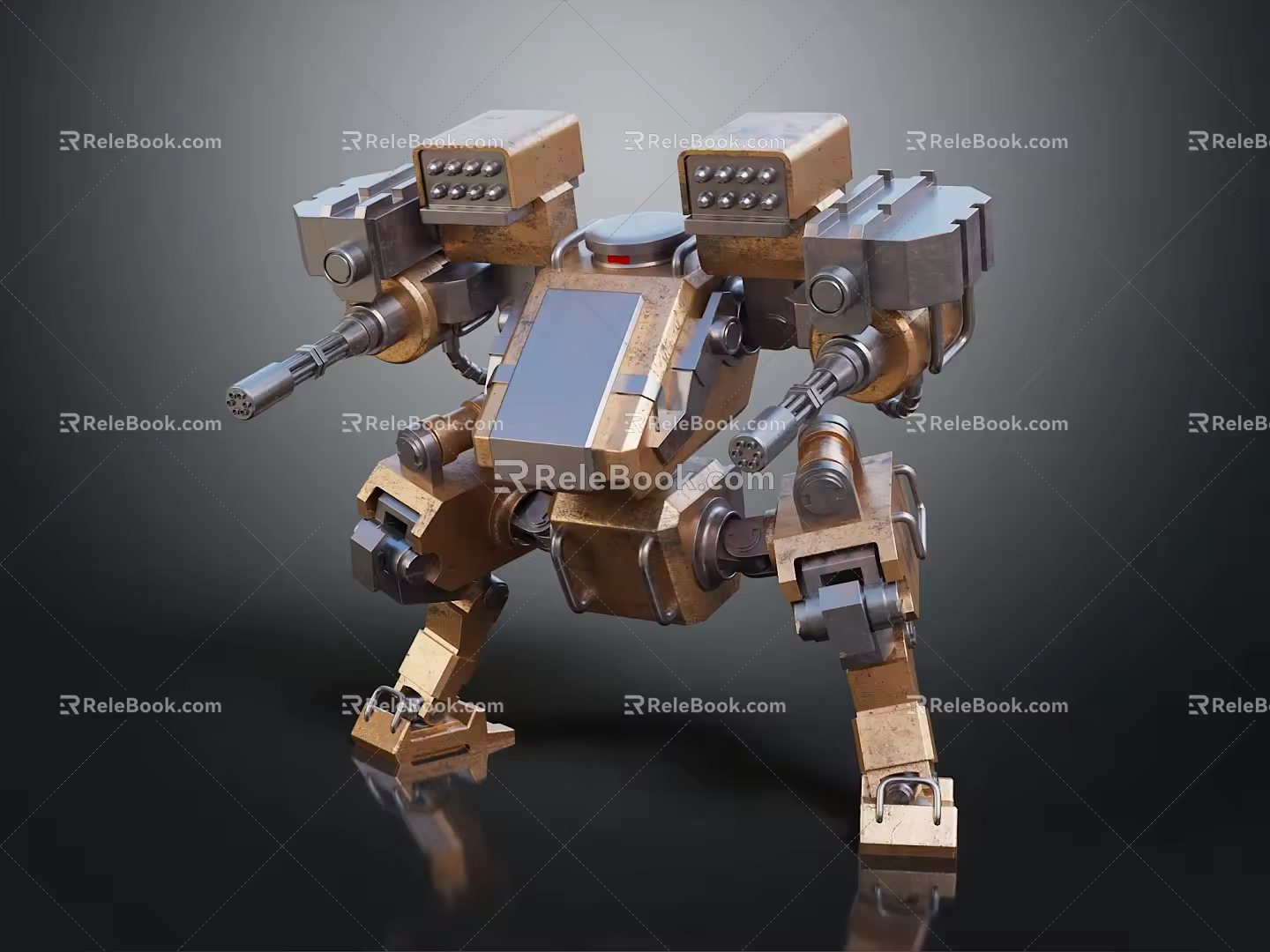 Modern Robot Warrior Mechanical Combat Police Mechanical Armor 3d model