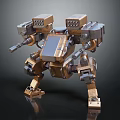 Modern Robot Warrior Mechanical Combat Police Mechanical Armor 3d model