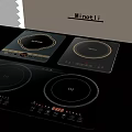 Minotli Induction Cooktops Modern Kitchen Appliances With Black Design And Digital Panels