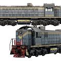 Modern train Modern locomotive 3d model