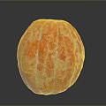 Juicy Peeled Orange With Vibrant Red And White Texture On Dark Background
