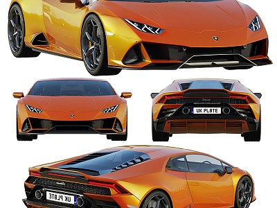 Hyundai sports car Car Lamborghini Transportation 3d model