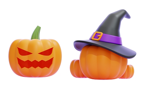 Modern Pumpkin Head Halloween Pumpkin Head Halloween Decorations Cartoon Pumpkin Head 3d model