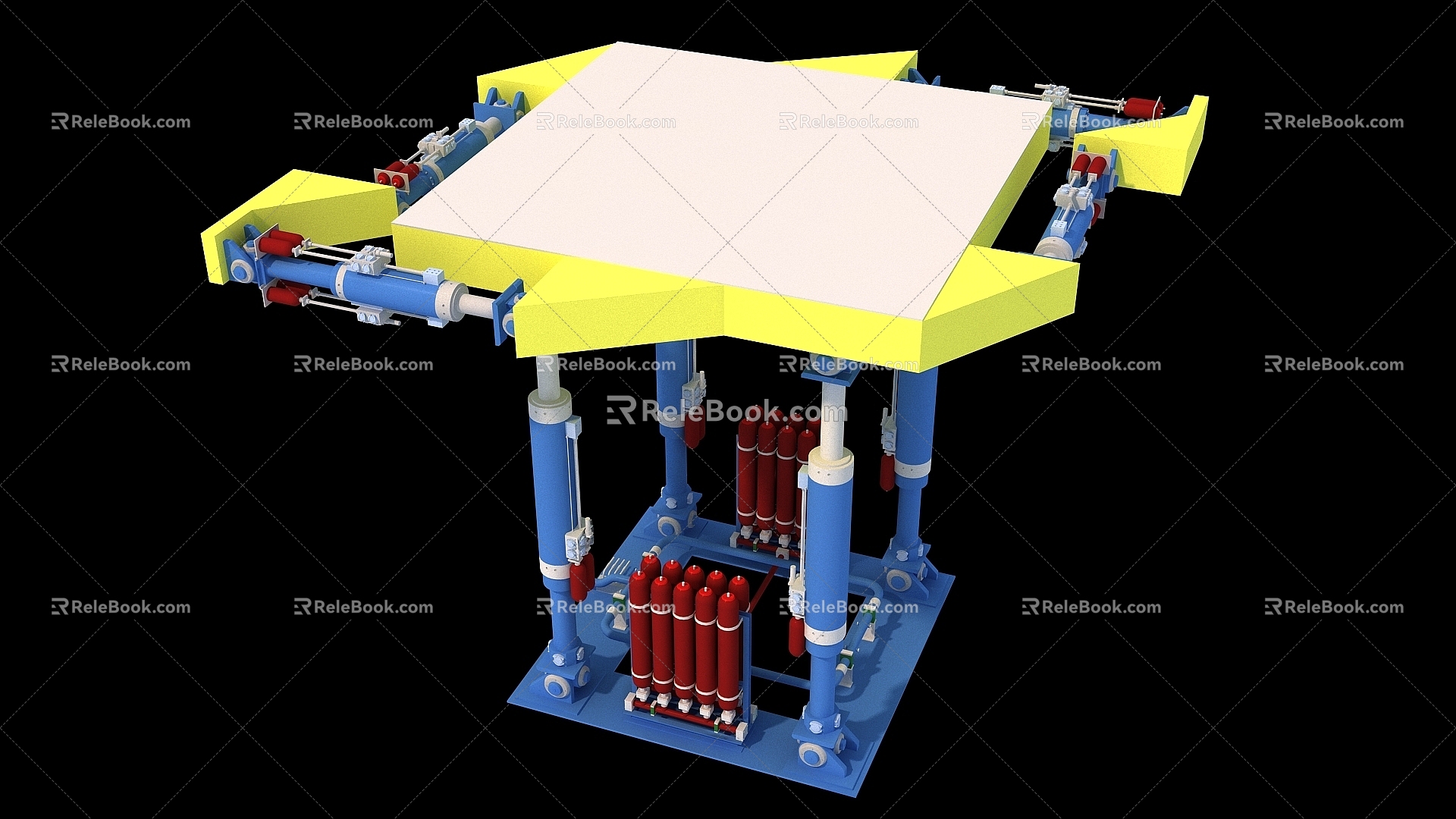 actuator vibration table 3d model