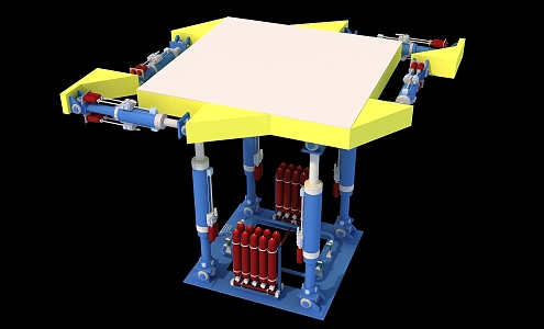 actuator vibration table 3d model