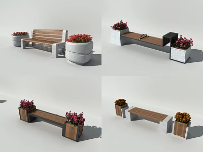 Modern Park Chair 3d model