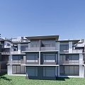 Well Planned Townhouses Community With Expansive Green Areas And Scenic Natural Views