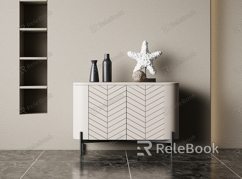 Modern Entrance Cabinet Entrance Cabinet Decorative Cabinet model