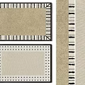 Contemporary Square Rugs With Geometric Border Patterns Dotted Details And Neutral Color Schemes