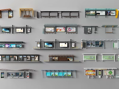 Bus stop 3d model