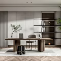 Modern study 3d model