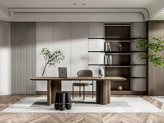 Modern study 3d model