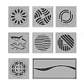 Bathroom Accessories Various Decorative Drain Covers With Different Patterns And Designs 3d model