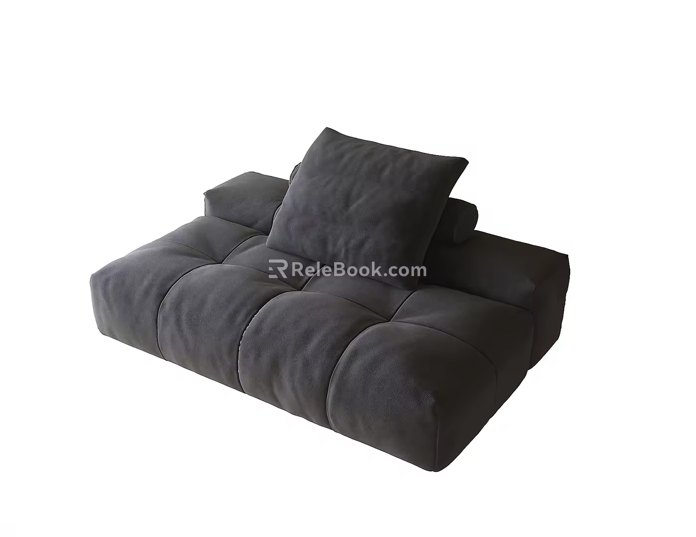 Modern Single Sofa Lazy Sofa 3d model