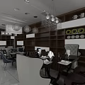 Elegant Modern Kitchen Store With Luxury Cabinets And Display Decorations